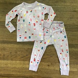 Hanna Andersson Ice Cream long John pajamas